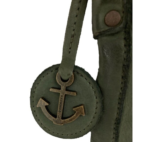 Harbour 2nd Minna Handbag Anchor Collection Forest Green Leather Crossbody NWT - Picture 4 of 13